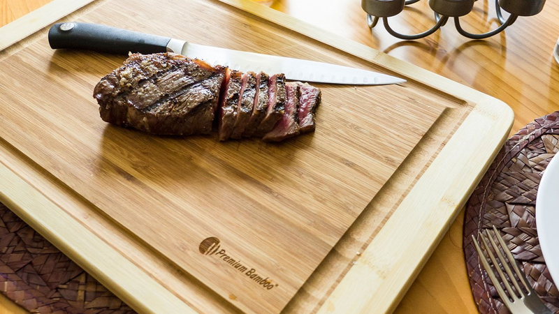 Bamboo Cutting Board, $17